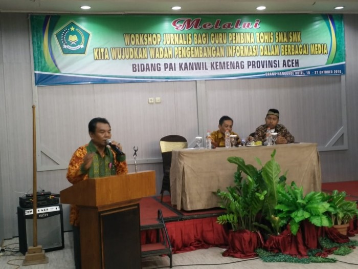 Guru Pembina Rohis SMA / SMK Ikuti Workshop Jurnalis 