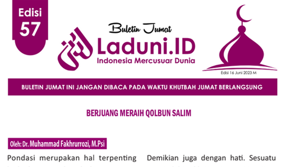 Buletin Jumat Laduni.ID Edisi 57: Berjuang Meraih Qolbun Salim