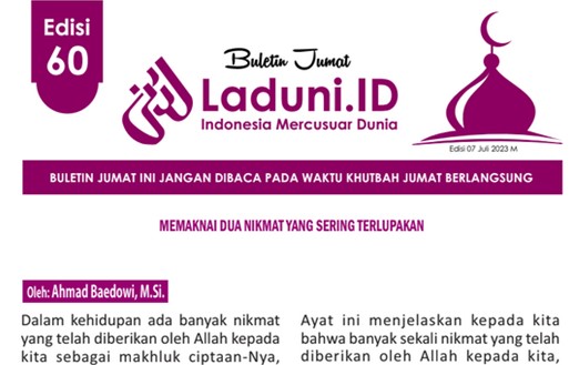 Buletin Jumat Laduni.ID Edisi 60: Memaknai Dua Nikmat yang Sering Terlupakan