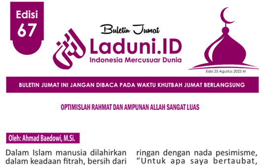 Buletin Jumat Laduni.ID Edisi 67: Optimislah Rahmat dan Ampunan Allah Sangat Luas