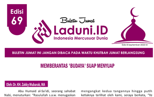 Buletin Jumat Laduni.ID Edisi 69: Memberantas Budaya Suap Menyuap