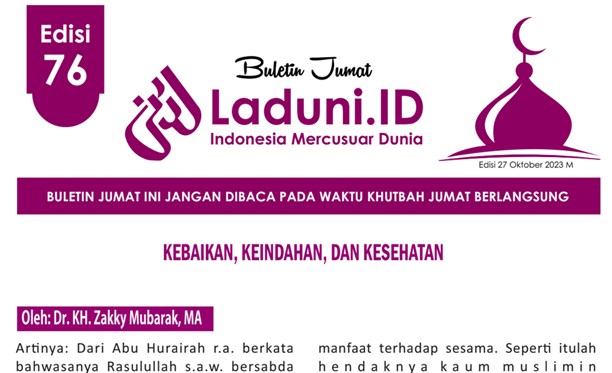 Buletin Jumat Laduni.ID Edisi 76: Kebaikan, Keindahan, dan Kesehatan