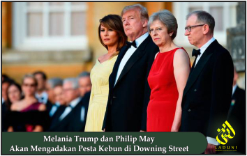 Melania Trump dan Philip May Akan Mengadakan Pesta Kebun di Downing Street