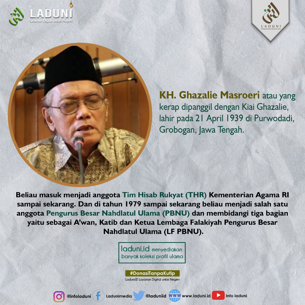 Biografi KH. Ghozalie Masroeri