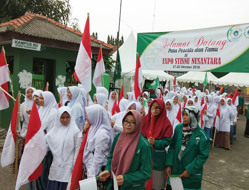 STISNU Gelar Kirab Bendera NU dan Merah Putih untuk Memperingati HSN - Sumpah Pemuda 2018