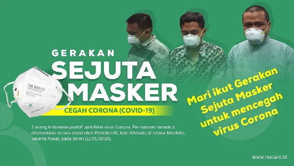 NU Peduli: Gerakan Sejuta Masker Cegah Virus Corona