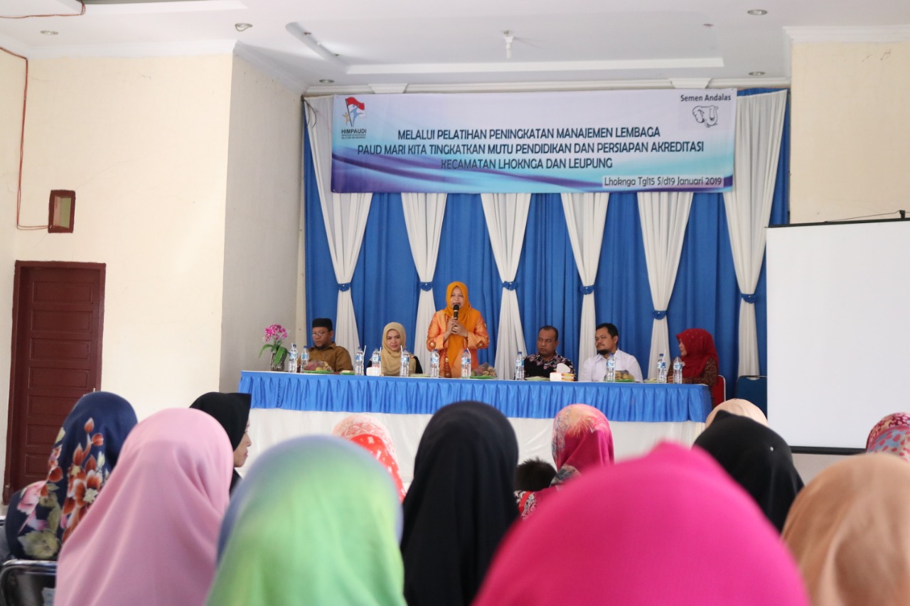 75 Guru PAUD Aceh Besar Dilatih Manajemen
