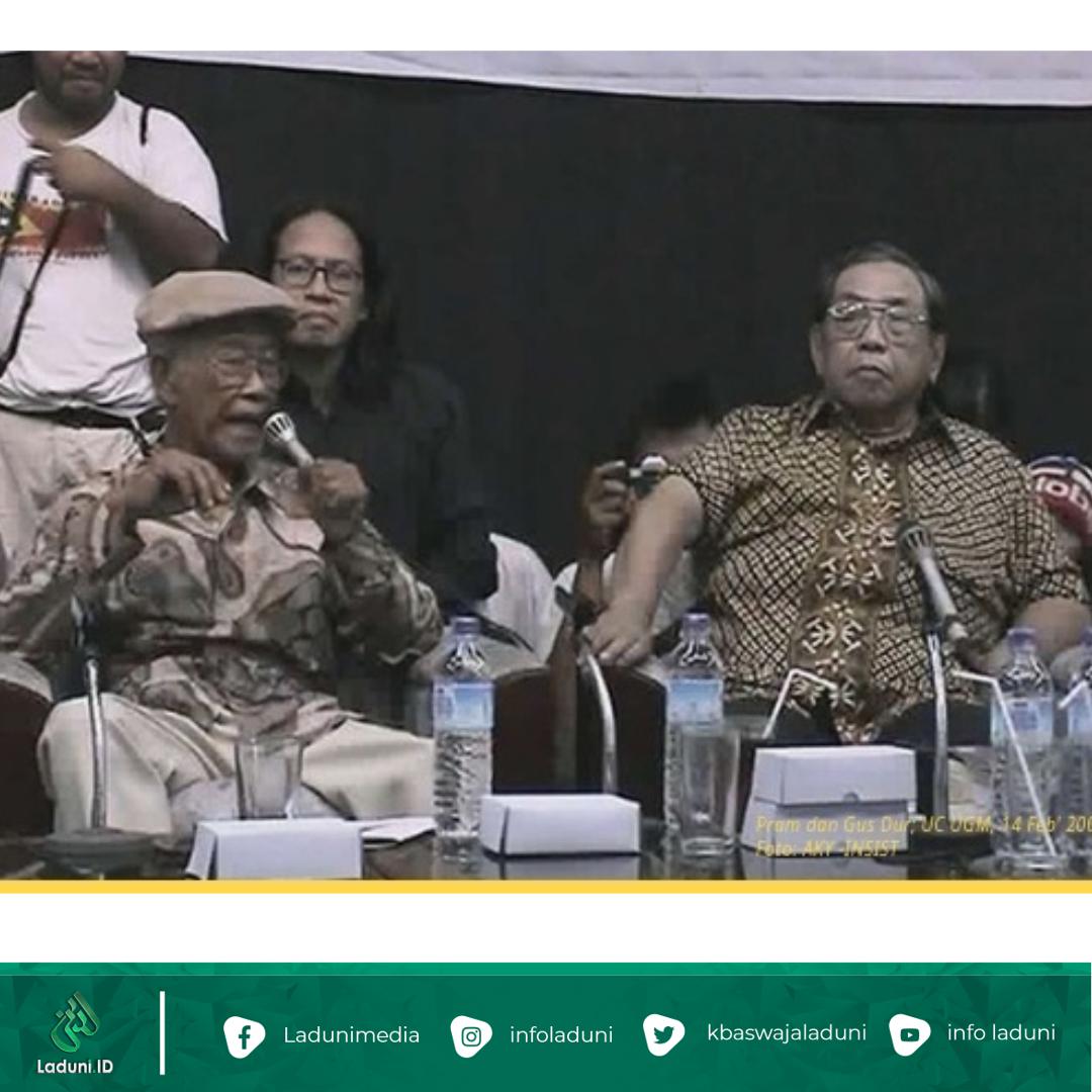 Persahabatan Gus Dur dan Pramoedya Ananta Toer