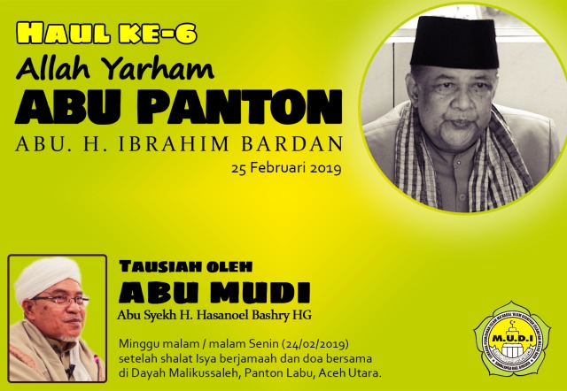 Al-Mursyid Abu MUDI Isi Tausyiah Haul Allahuyarham Abu Panton Ke-6