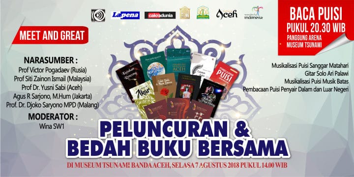 Antologi Puisi Penyair 9 Negara Diluncurkan di Museum Tsunami Aceh