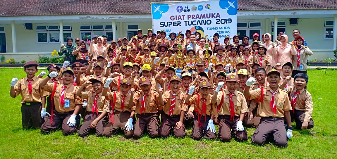 SMP Angkasa Lanud Abd Saleh Ditempati Kegiatan Pramuka Supertucano 2019