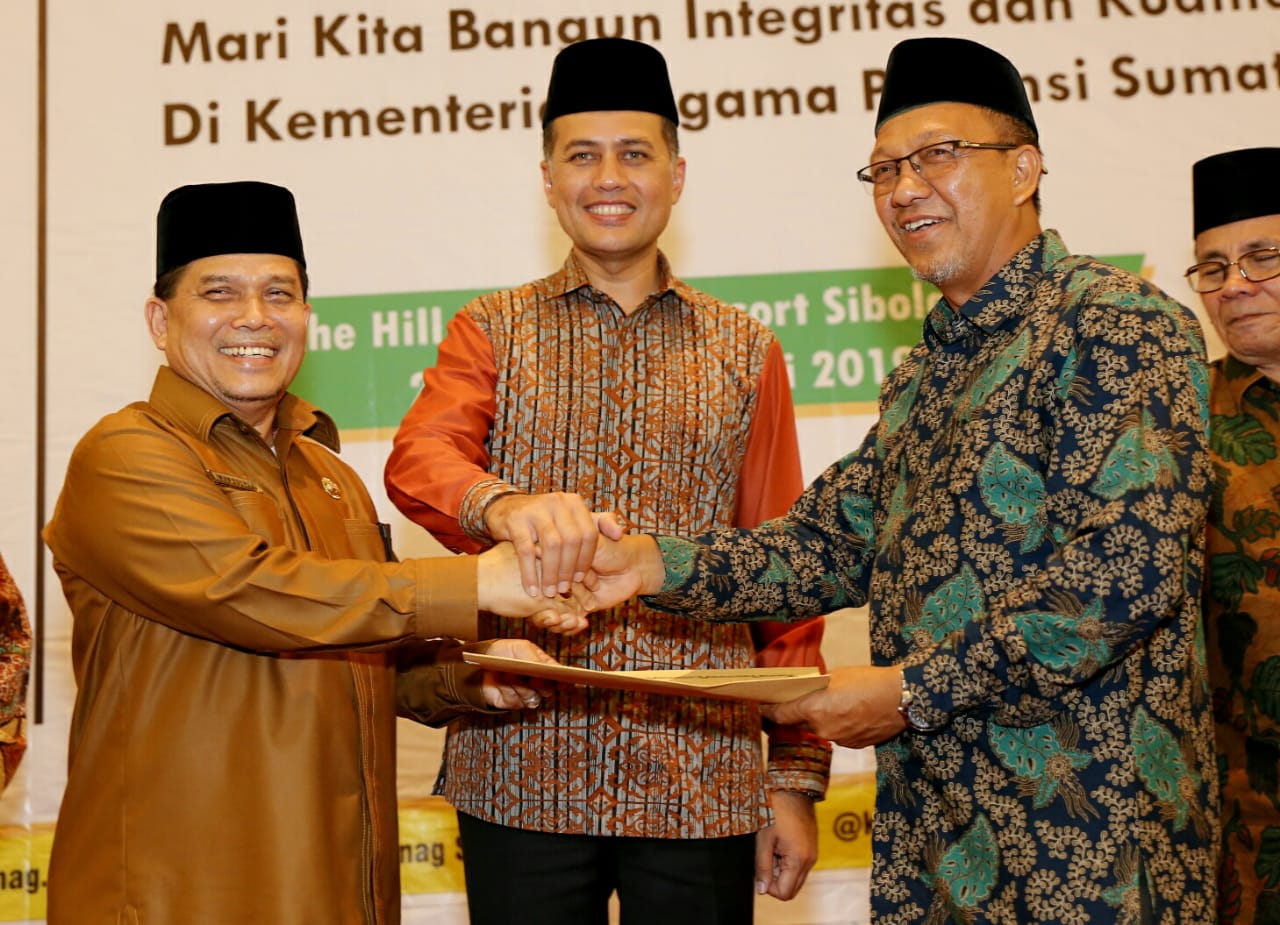 Kanwil Kemenag Aceh dan Sumut Teken MoU Penguatan Kerukunan Umat Beragama di Perbatasan