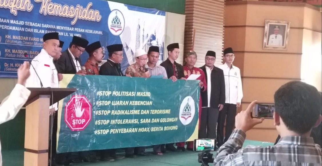 Halaqah Kemasjidan, Takmir Masjid se-DKI Deklarasi Tolak Politisasi Masjid