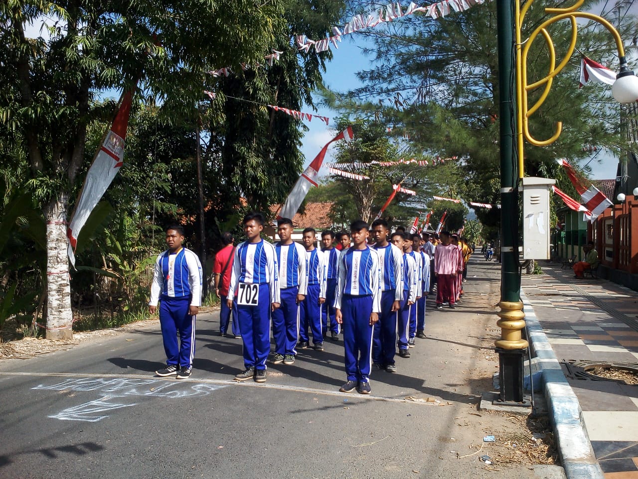 HUT Kemerdekaan RI 74, MA dan MTs Nurul Huda Rubaru Raih Juara 1 Gerak Jalan