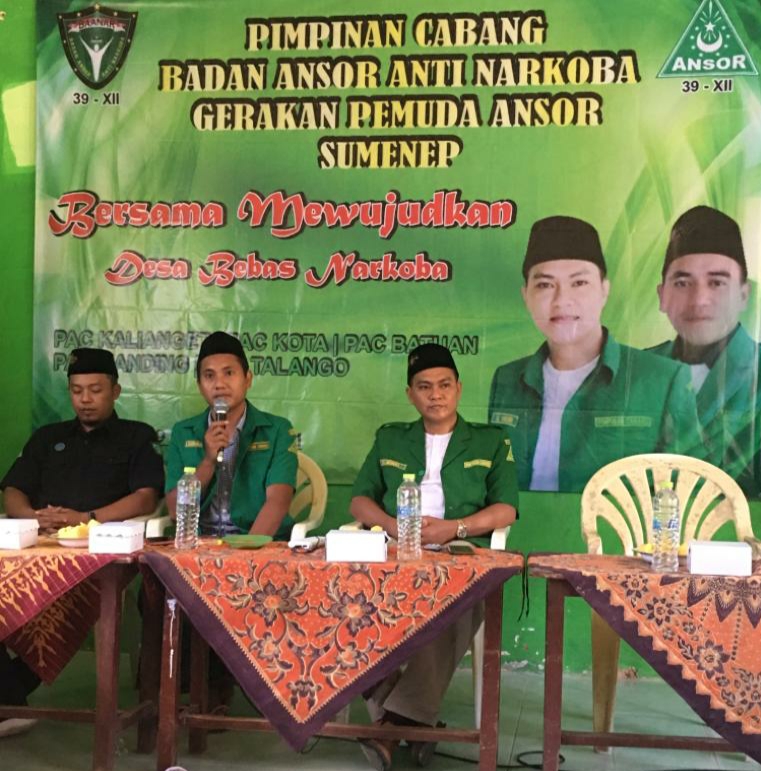 Ansor Sumenep Cetak Kader Anti Narkoba Setiap Desa