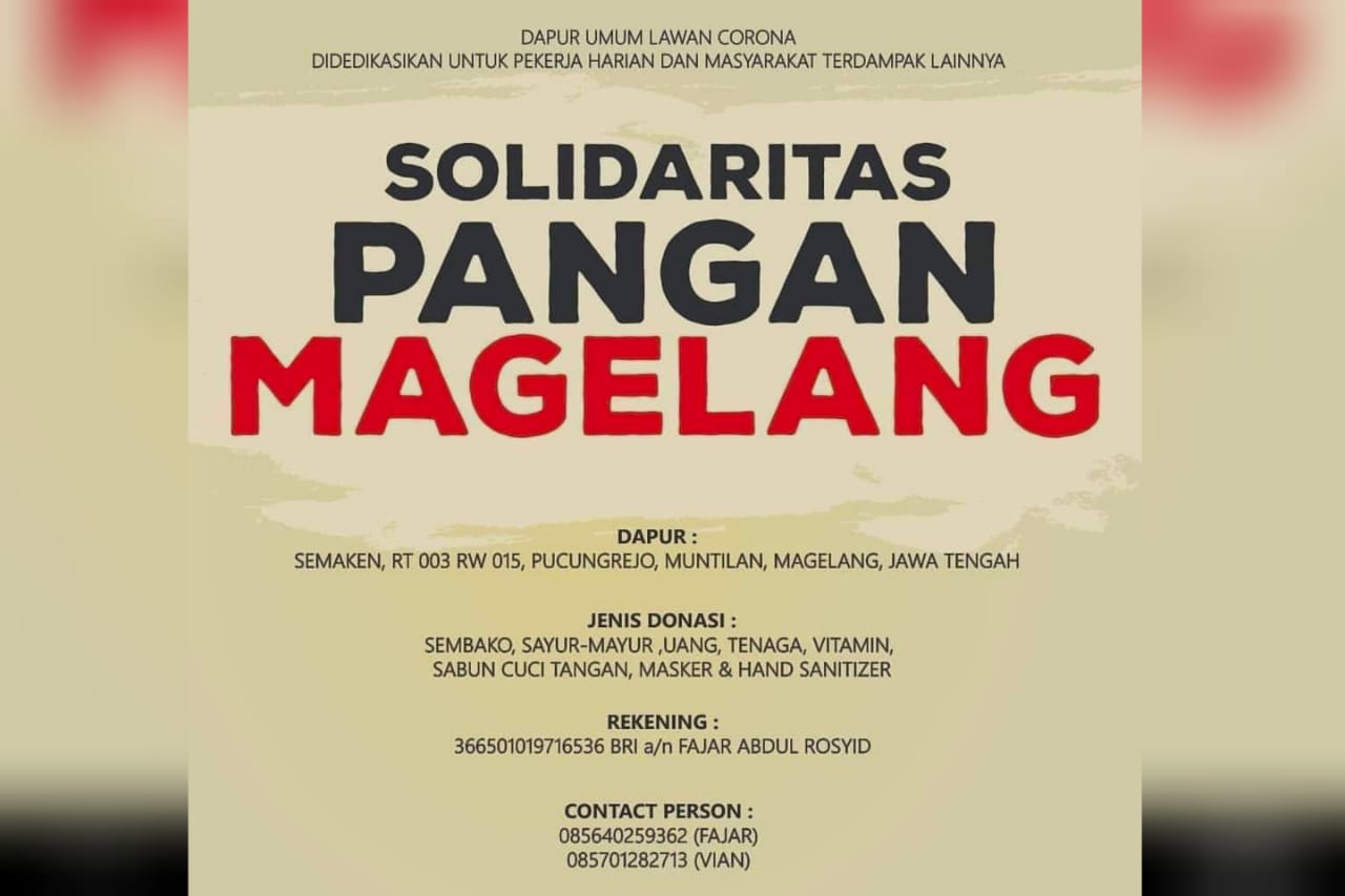 Solidaritas Pangan di Tengah Pandemic Sars-Cov 2