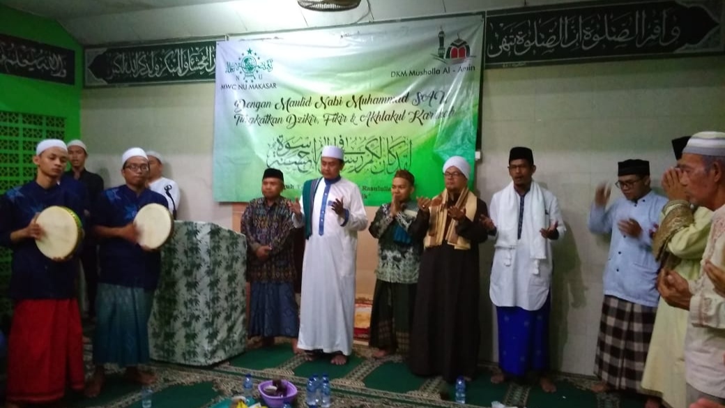 Perkuat Paham Aswaja, MWC NU Makasar Gelar Lailatul Ijtima dan Maulid Nabi