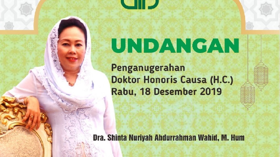 Ibu Sinta Nuriyah Wahid Terima Anugerah Doktor HC dari UIN Sunan Kalijaga