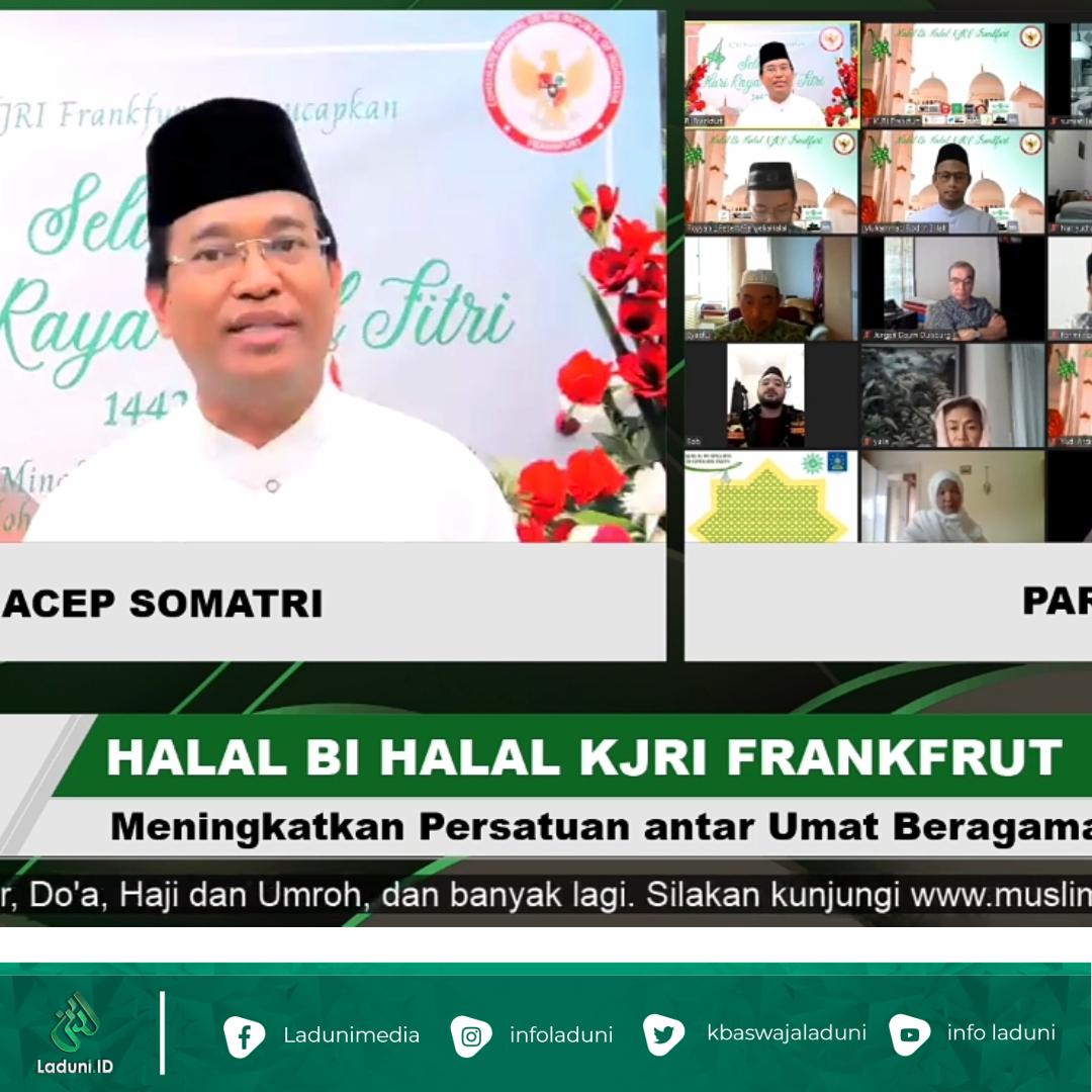 KJRI Frankfurt Jerman gelar Halal Bihalal Virtual