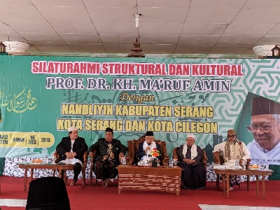 KH. Ma'ruf Amin  Kembali Sapa Masyarakat Banten