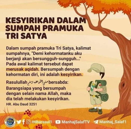 Kesyirikan Dalam Sumpah Pramuka