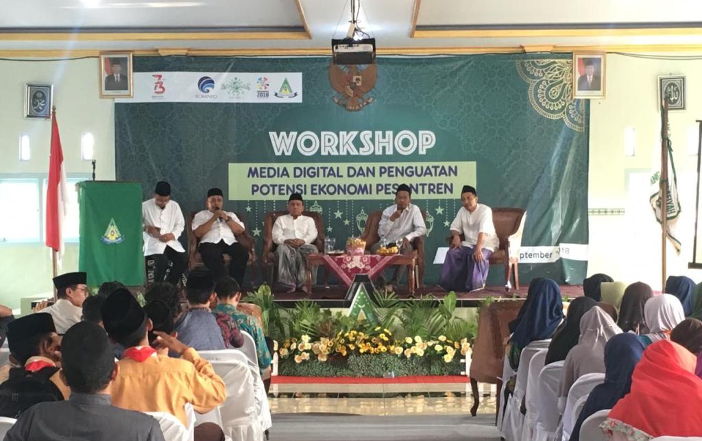 Workshop Media Digital dan Penguatan Potensi Ekonomi Pesantren Kerjasama LTN PBNU dan Kemenkominfo