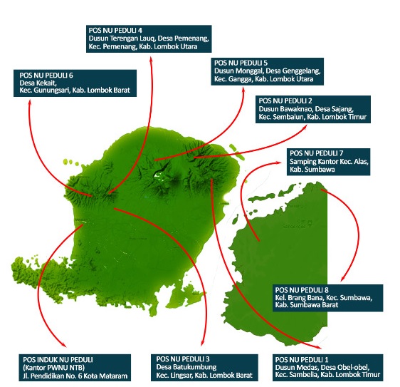 Update NU Peduli Lombok tanggal 30 September 2018
