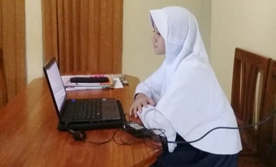 Antisipasi Covid-19, Madrasah Ma’arif NU di Banyumas Ini Gelar Ujian Online