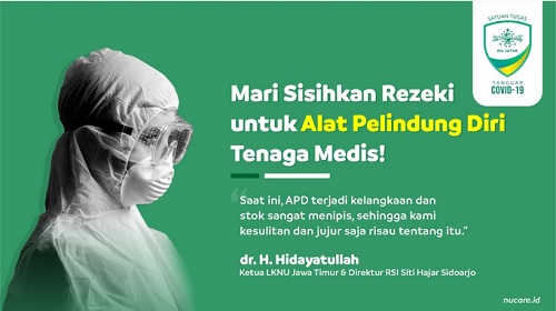 Mari Bantu Tenaga Medis Melawan COVID-19 dengan Berdonasi Beli APD