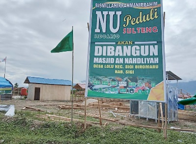 LAZISNU Sidoarjo Bangun  Masjid An Nahdliyah di Sulawesi Tengah