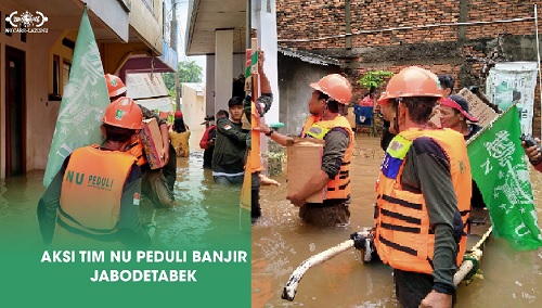 NU Peduli Korban Banjir Jabodetabek