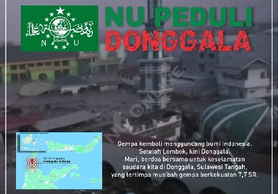 NU Peduli Donggala, Karena Kita Satu Indonesia