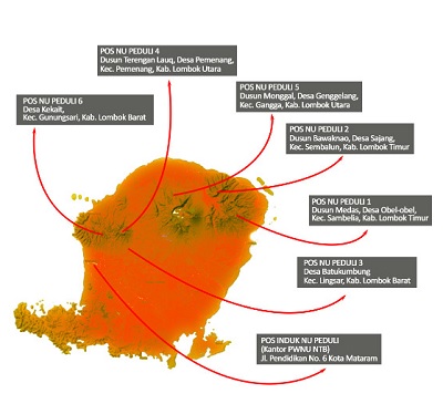 Update NU Peduli Lombok tanggal 15 September 2018