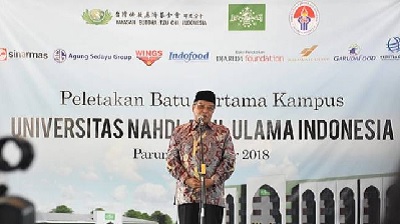 Peletakan Batu Pertama Kampus UNUSIA oleh Ketum PBNU