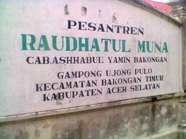 Pesantren Raudhatul Muna, Aceh Selatan