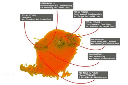 Update NU Peduli Lombok tanggal 17 Agustus 2018
