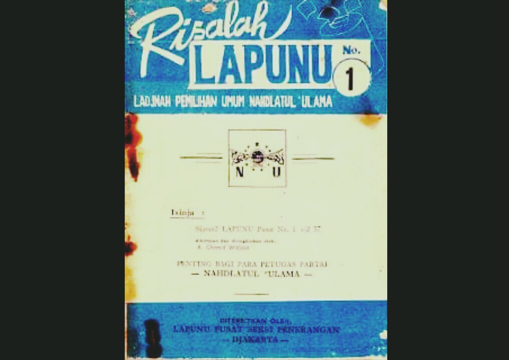 Pemilu 1955, Lapunu Jadi Mesin Politik NU