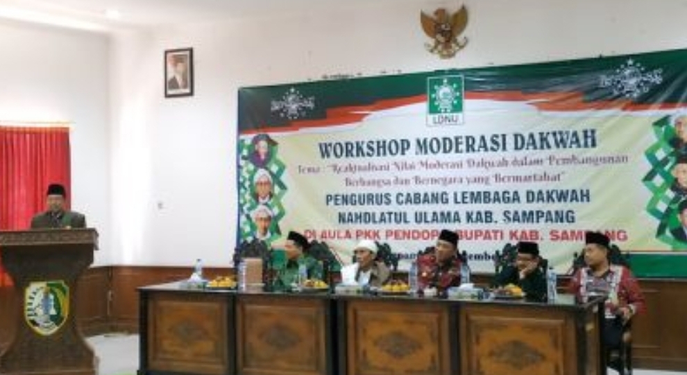 Bekali Pendakwah, LDNU Sampang Gelar Workshop Moderasi Dakwah