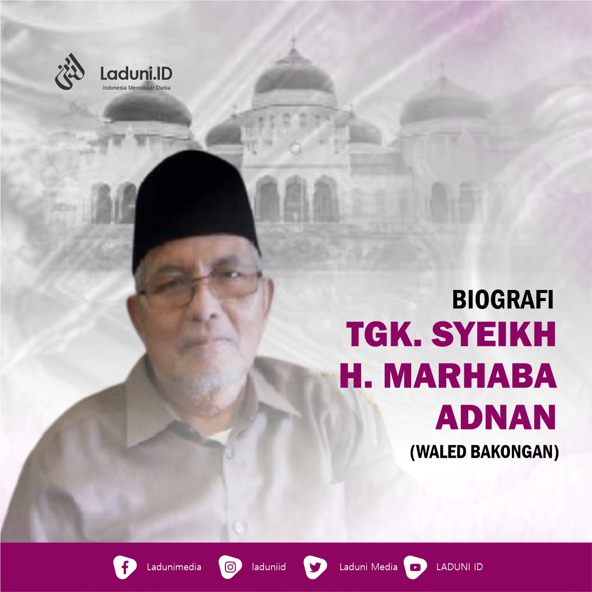 Biografi Tgk. Syeikh. H. Marhaban Adnan (Waled Bakongan)