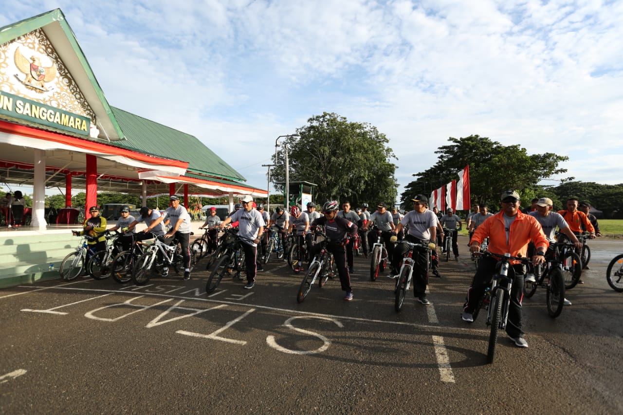 Pangdam IM Funbike Bersama Prajurit