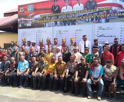 Bentuk Cinta Indonesia, Tokoh Papua Sepakat Deklarasi Damai