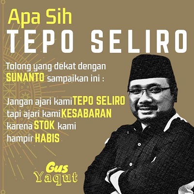 Gus Yaqut: Apa Sih Tepo Seliro?