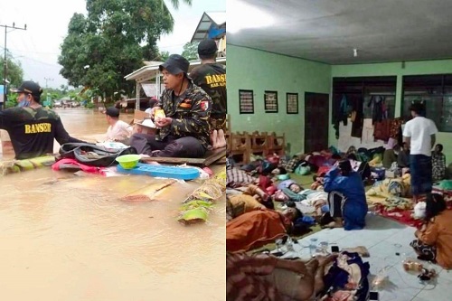 Gerak Cepat, Ansor-Banser Bantu Evakuasi Korban Banjir di Kalsel