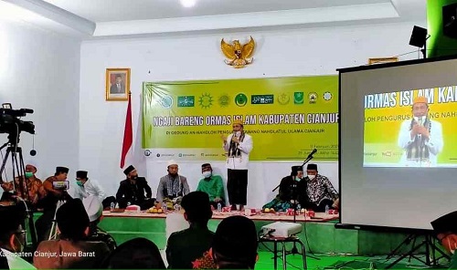 Perdana, MUI Bersama PCNU Cianjur Gelar Ngaji Bareng Lintas Ormas