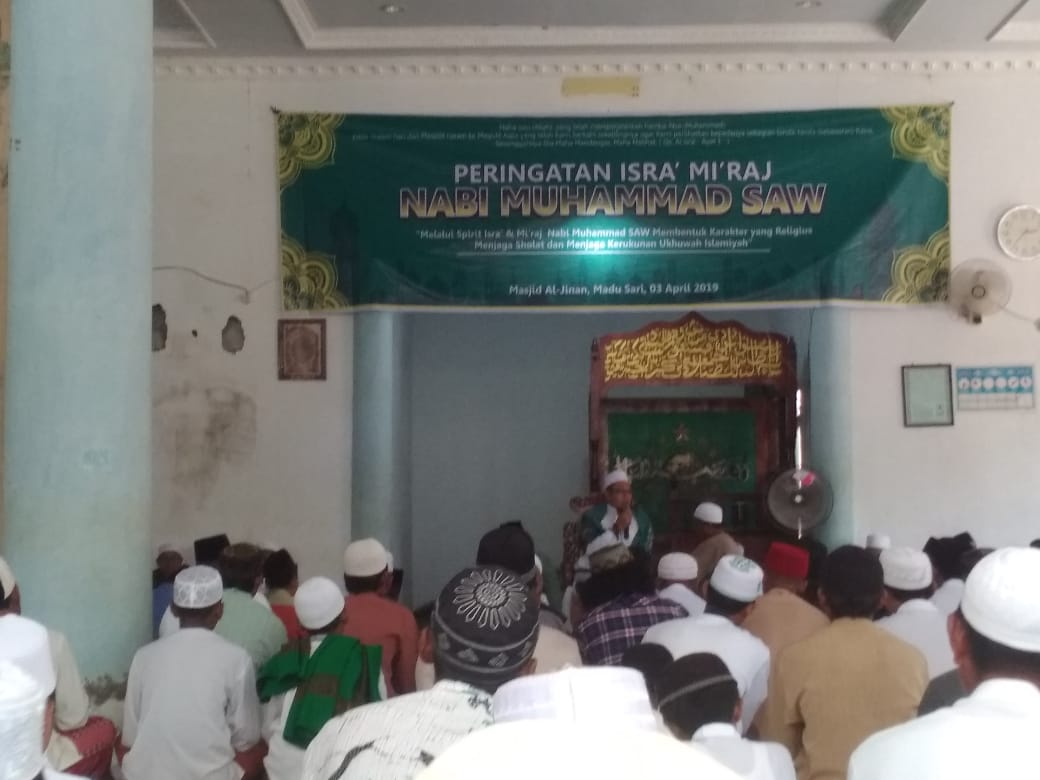 Masjid al-Jinan Madusari Gelar Peringatan Isra' Mi'raj Nabi Saw