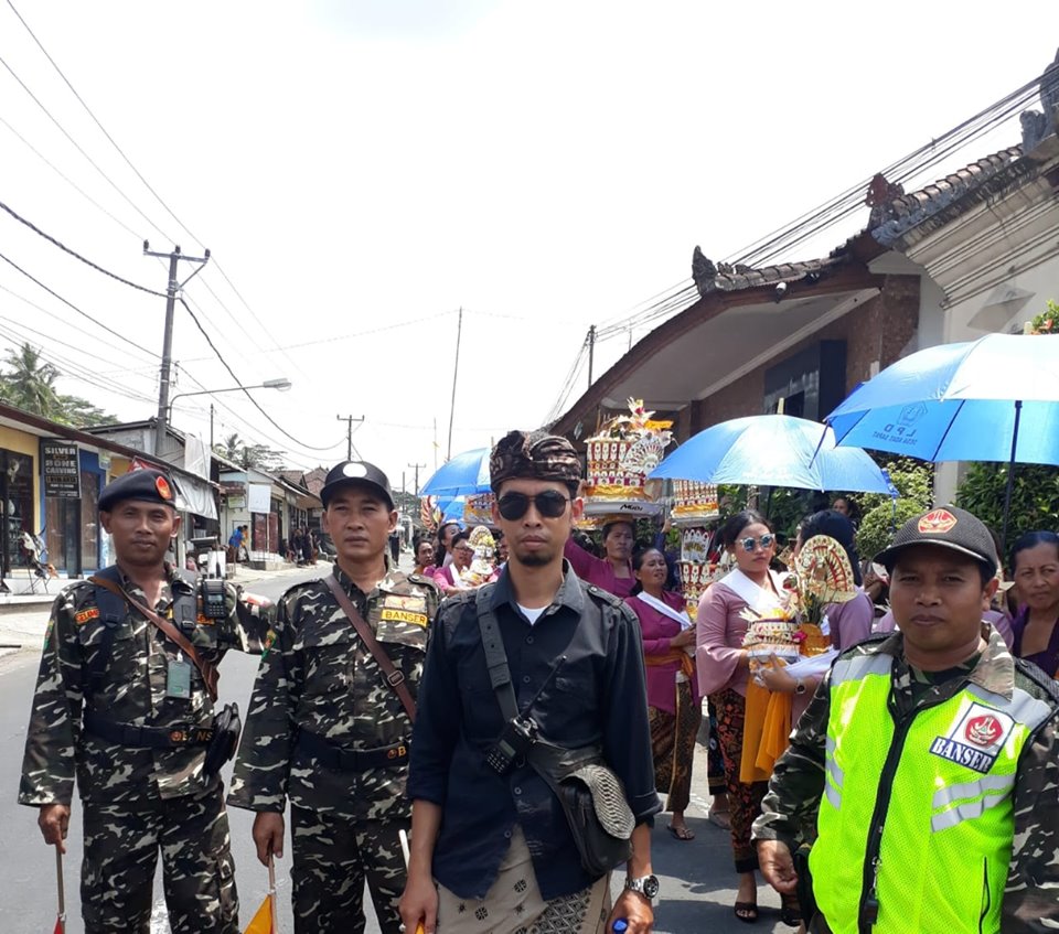 Partisipasi Banser PAC Tegalalang dalam Ngaben Masal di Ubud