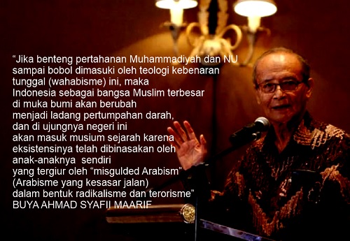 NU dan Muhammadiyah, Benteng Pertahanan Indonesia dari Paham Radikalisme Wahabi dan Arabisme