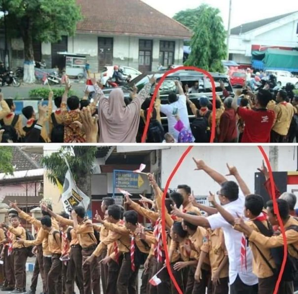 Ini Faktanya Saat Jokowi Diacungkan 2 Jari oleh Siswa SMP di Ponogoro