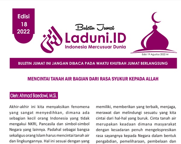 Buletin Jumat Laduni.ID Edisi 18