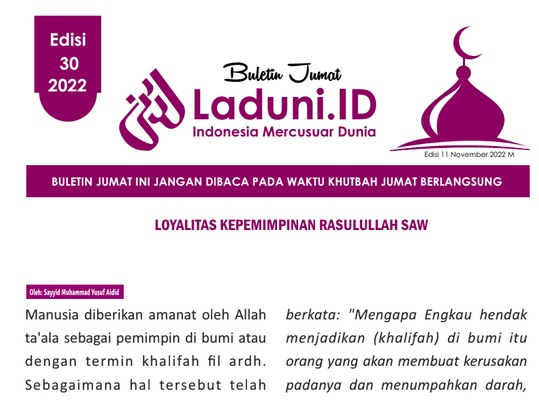 Buletin Jumat Laduni.ID Edisi 30: Loyalitas Kepemimpinan Rasulullah